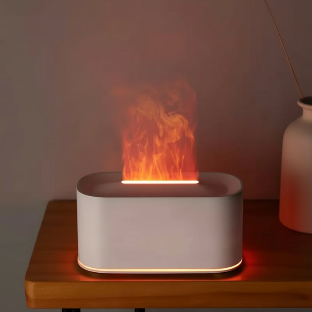 Lumora™ Flame Aura – Black & White Edition